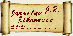 Jaroslav Rikanović vizit kartica